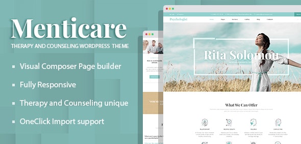 Menticare v1.5.1 - WordPress 治疗和咨询主题