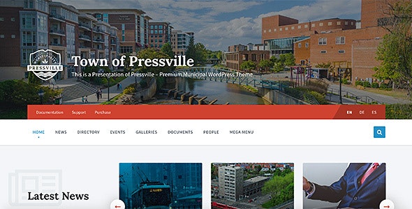 Pressville v2.6.7 -  WordPress 市政主题