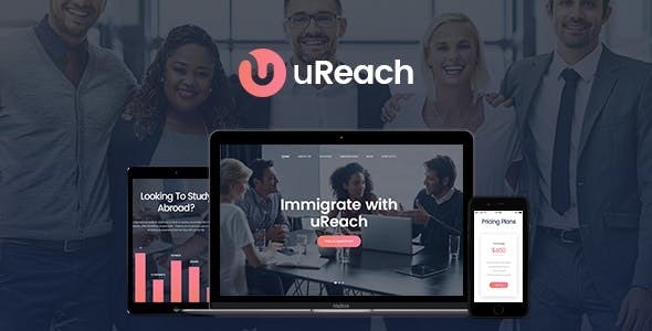 uReach v1.1.7 - 移民与搬迁法律咨询WordPress主题