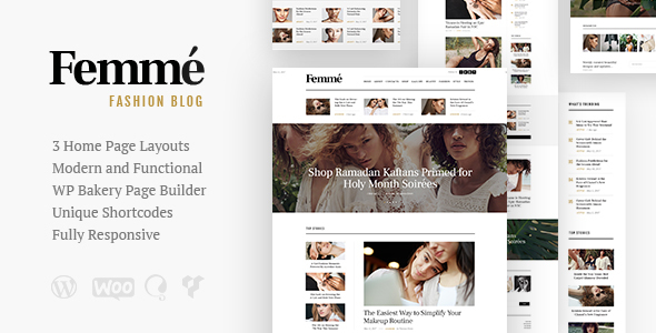 Femme v1.3.4 - WordPress 在线杂志和时尚博客主题