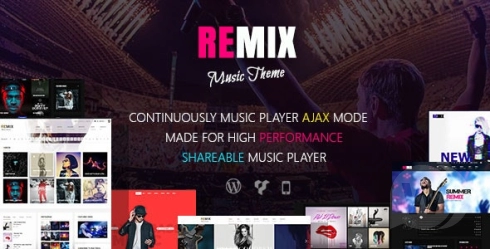 Remix Music v3.9.10 - WordPress 音乐网站模板