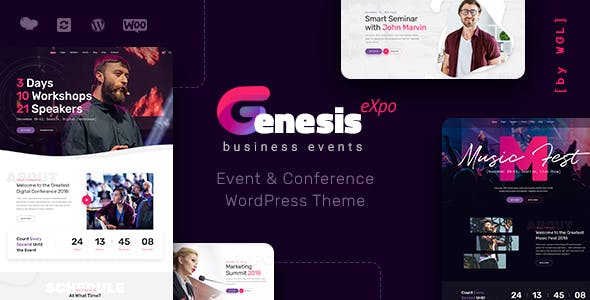 GenesisExpo v1.4.10 - WordPress 商务活动和会议主题