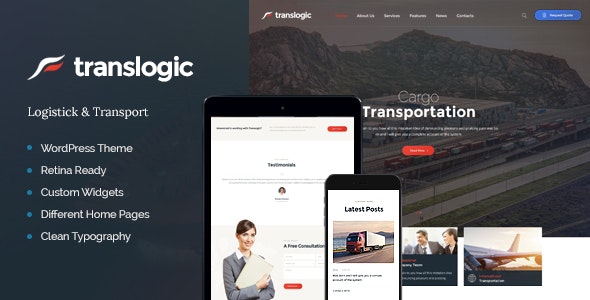 Translogic v1.2.5 - WordPress 物流运输主题