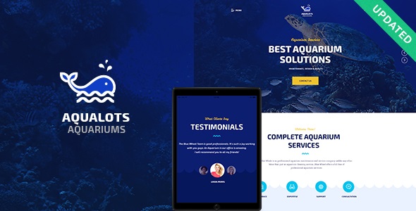 Aqualot v1.1.4 - 水族馆服务 WordPress 主题