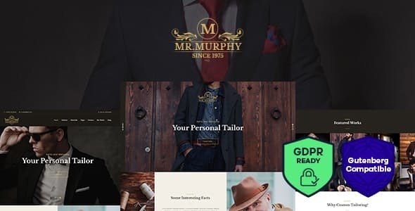 Mr. Murphy v1.2.5 - 定制礼服剪裁服装 WordPress 主题