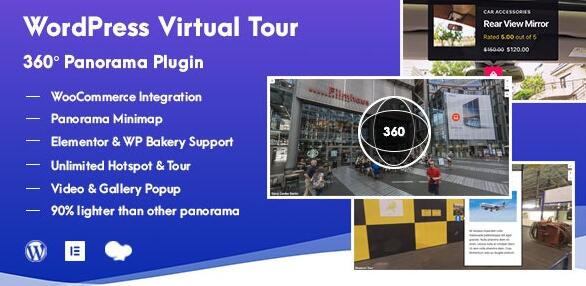 WordPress Virtual Tour 360 Panorama v1.2.1破解版