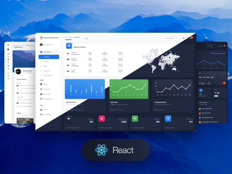 Material Dashboard 2 PRO React v2.1.0