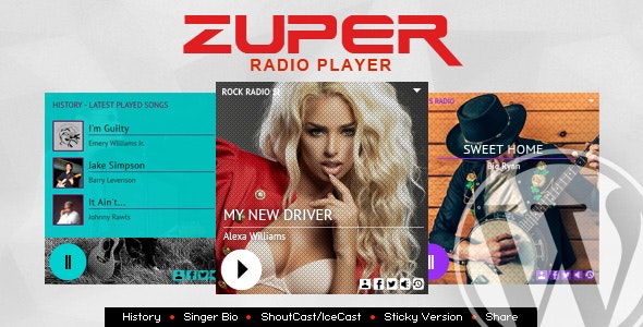 Zuper v3.6 – 有历史的 Shoutcast 和 Icecast 广播播放器