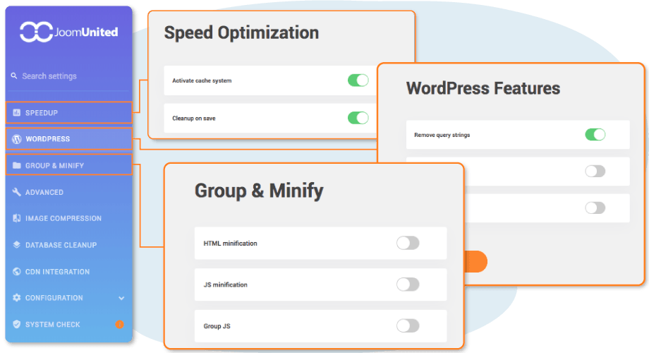 JoomUnited WP Speed of Light Addon v.3.3.1（已汉化）