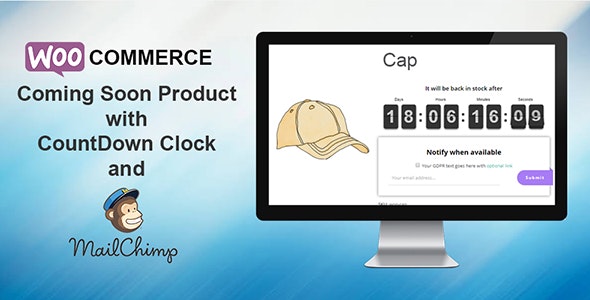 WooCommerce Coming Soon Product with Countdown v4.1 - WooCommerce产品发布倒计时插件