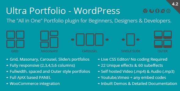 Ultra Portfolio v6.6 - WordPress 插件