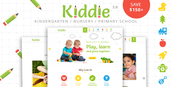 Kiddie v4.1.16 - WordPress 幼儿园主题