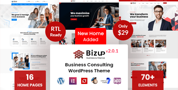 Bizup v2.0.5 - 商务咨询 WordPress 主题