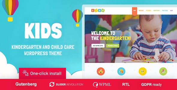 Kids v1.2.4 - 儿童日托和幼儿园 WordPress 主题