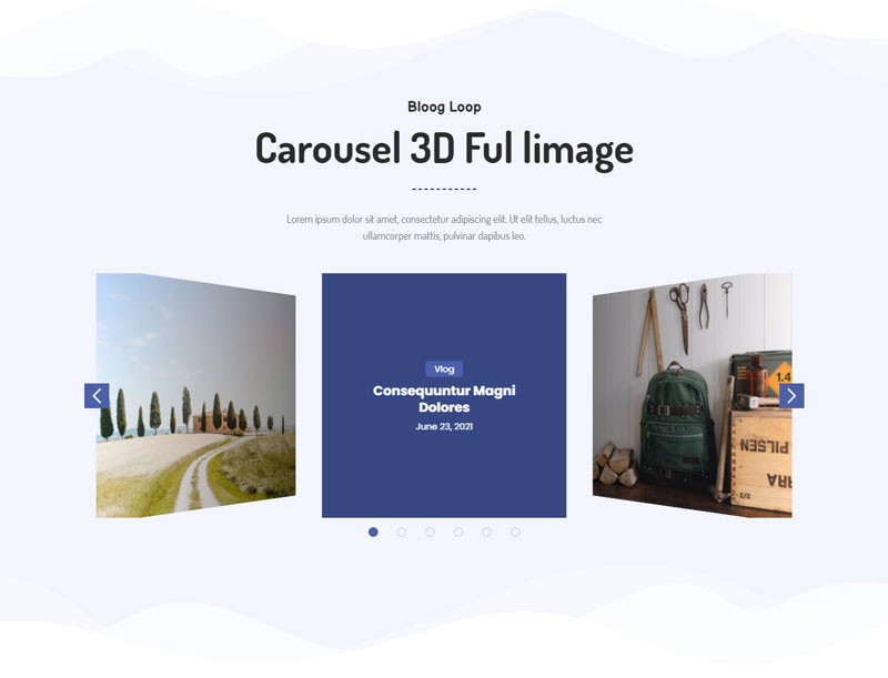 Advanced Carousel Blog Layout Design v1.0 - 高级轮播博客布局设计