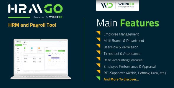 HRMGo v7.1 – 人力资源管理和薪资工具