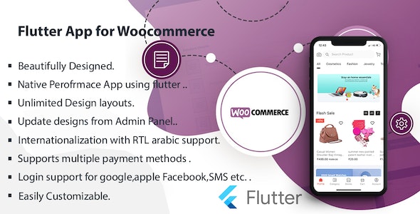 Flutter Multivendor Mobile app for WooCommerce v1.0.15