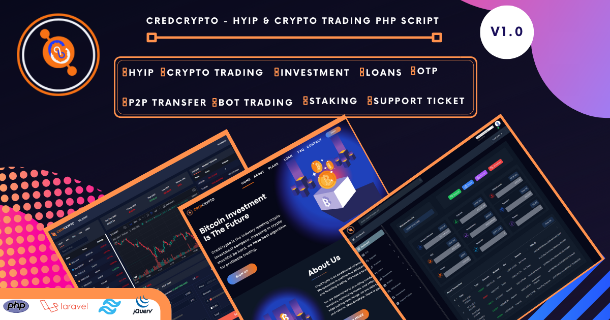 CredCrypto v3.1.1 – HYIP 投资和交易脚本