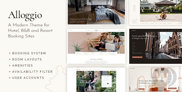 Allloggio v1.8 - 酒店预订 WordPress 主题