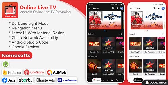 Android Online Live TV Streaming v8.2