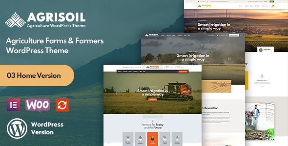 Agrisoil v1.0.0 – WordPress农业和有机农场主题