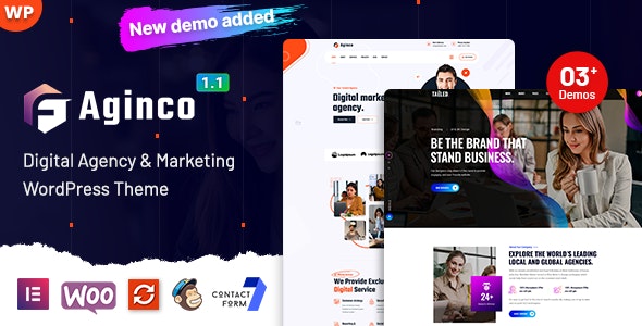 Aginco v1.3.1 - Digital Agency WordPress 主题