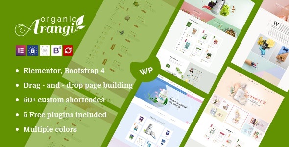 Arangi v1.4.2 - WooCommerce 有机主题