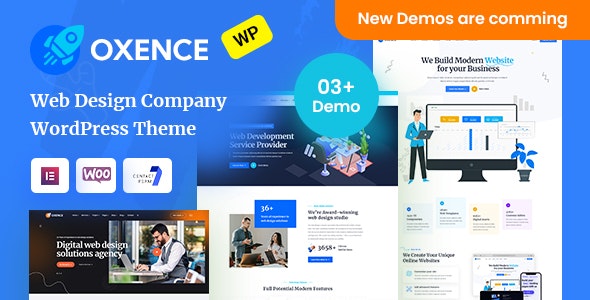 Oxence v1.2.0 - WordPress 网页设计机构 Elementor 主题