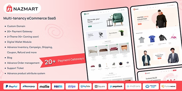 Nazmart v2.2.0（已汉化） – 多租户电子商务平台 (SAAS)