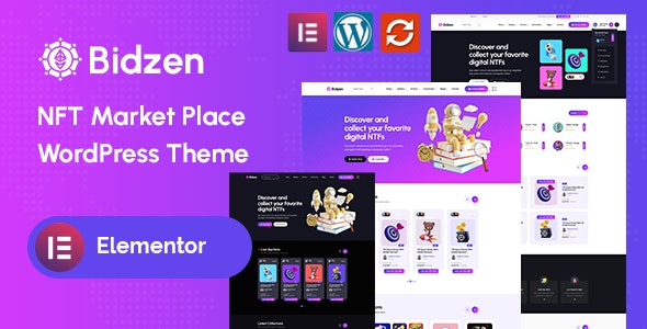 Bidzen v1.0 - NFT Marketplace WordPress Theme