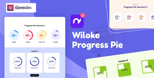 Wiloke Progress Pie for Elementor v1.0