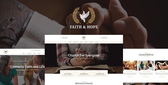 Faith & Hope v2.2.0 - A Modern Church & Religion Non-Profit WordPress Theme