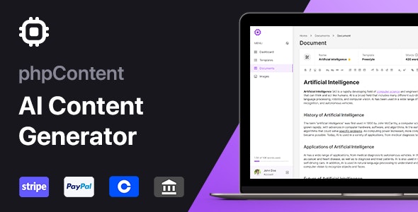 phpContent v1.5.0（已汉化） - AI 内容生成器平台 (SaaS)