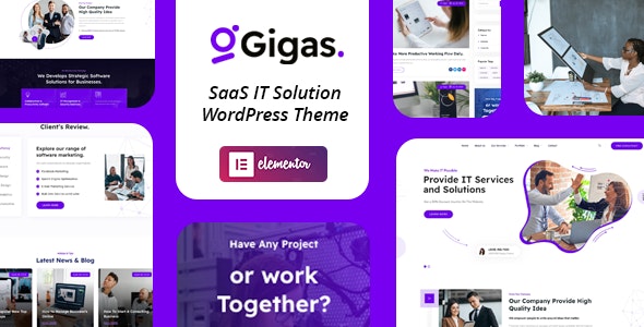 Gigas v1.1 - WordPress SaaS Theme