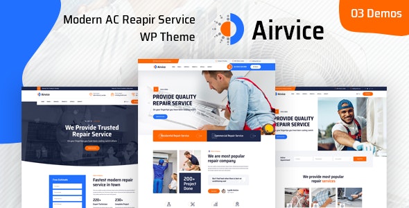 Airvice v1.1.6 - 空调维修服务 WordPress 主题