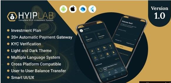 HYIPLab - Cross Platform Mobile Application v1.0