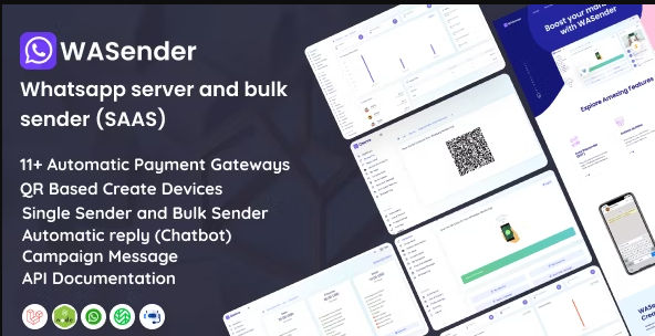 WASender v4.6.0（汉化94%） - Whatsapp server and bulk sender (SAAS)