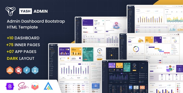 Yash v1.0 - Admin Dashboard Bootstrap HTML Template