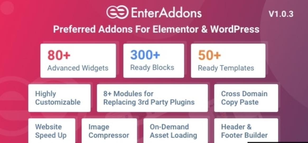 Enter Addons Pro v1.0.4 - Preferred Addons For Elementor And WordPress