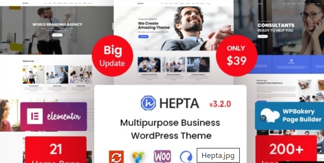 Hepta v3.2.0 - Multipurpose Business Theme