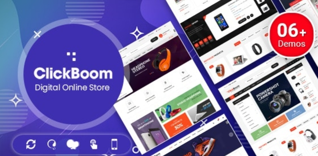 ClickBoom v1.6.18 - 数字商店 WooCommerce WordPress 主题（6+ 主页设计）