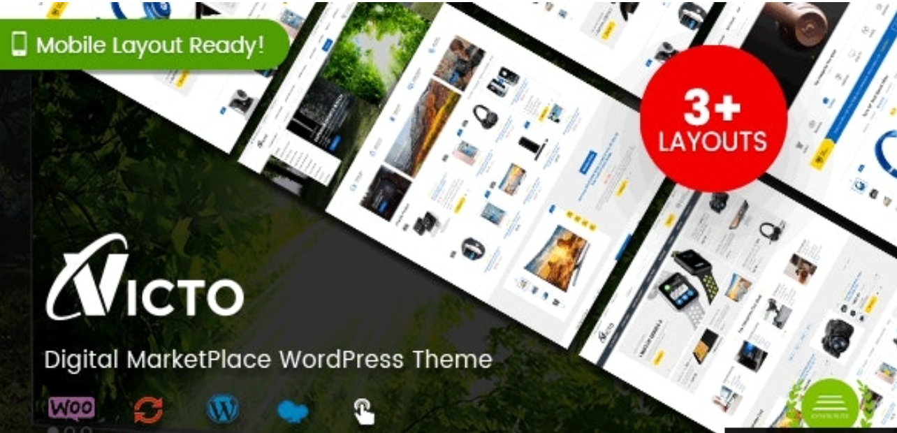 Victo v1.4.16 - Digital MarketPlace WordPress Theme (Mobile Layouts Included)