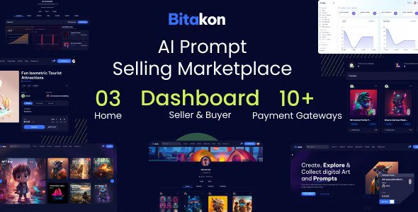 Bitakon v1.0.9 – AI提示买卖市场（多卖家）