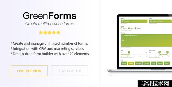 WordPress Form Builder - Green Forms v1.54