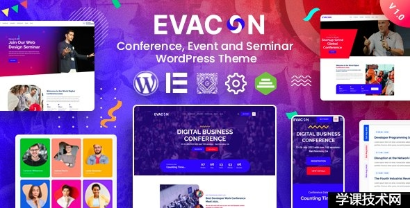 Evacon v1.0.10 - WordPress活动和会议主题