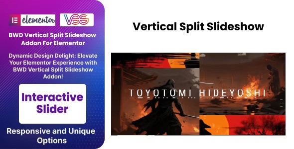 BWD Vertical Split Slideshow Addon For Elementor v1.0