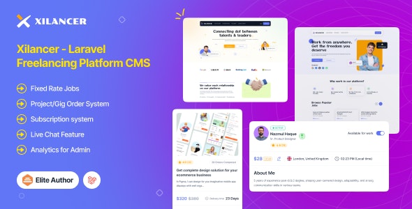 Xilancer v2.8.0 – 包含服务和项目的自由职业者市场平台