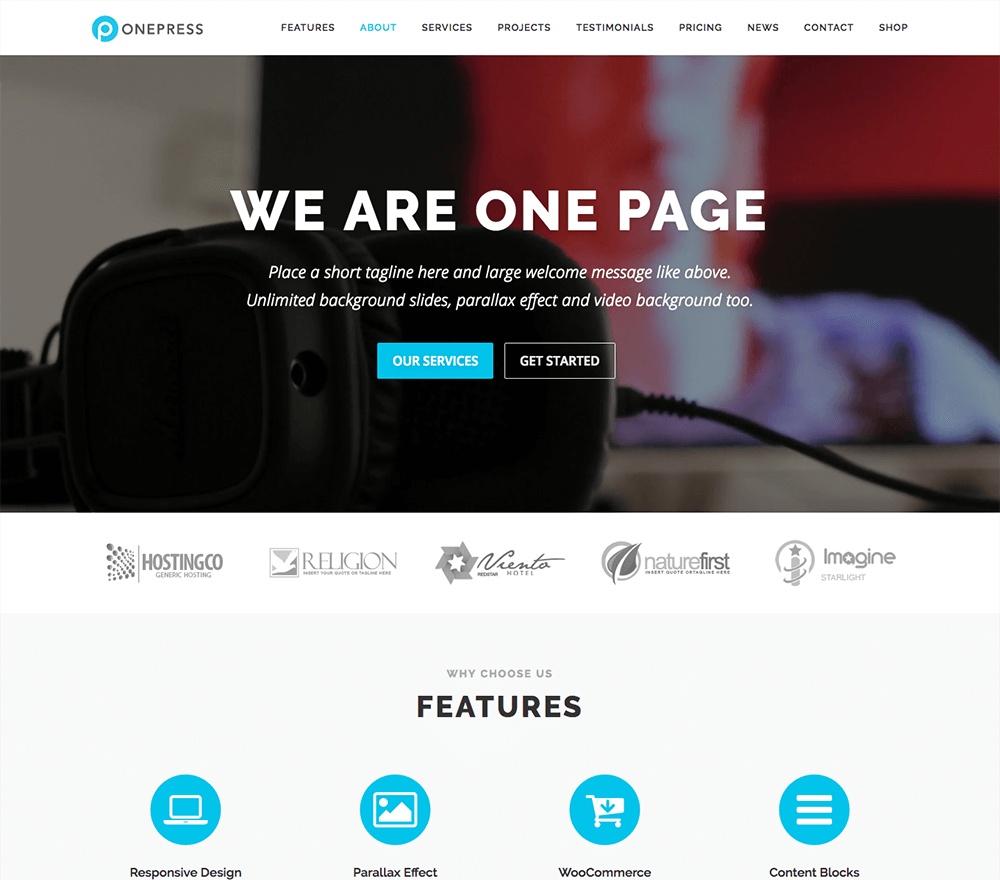 OnePress Plus v2.3.8 – FameThemes