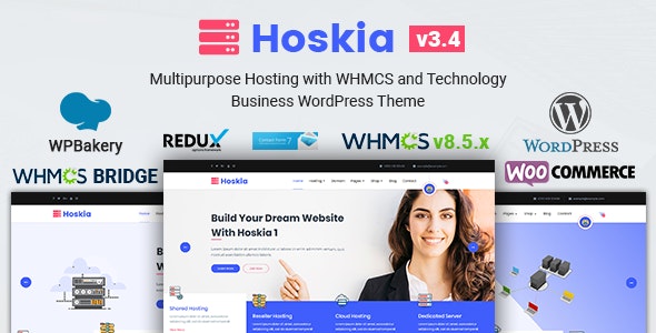 Hoskia v3.5 - Multipurpose Hosting with WHMCS Theme