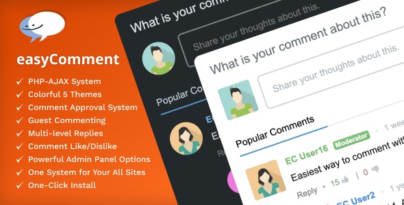 easyComment v3.0.0 - PHP Comment Script